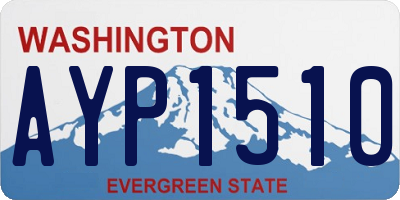 WA license plate AYP1510