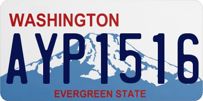 WA license plate AYP1516