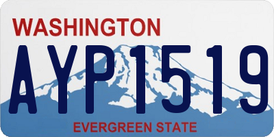 WA license plate AYP1519