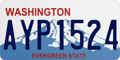WA license plate AYP1524