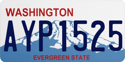 WA license plate AYP1525