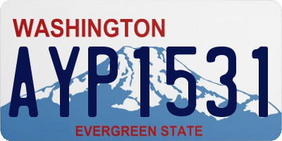 WA license plate AYP1531