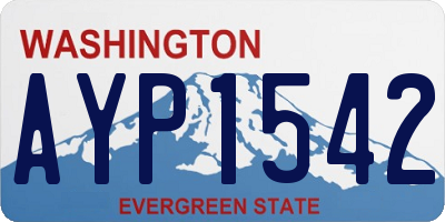 WA license plate AYP1542