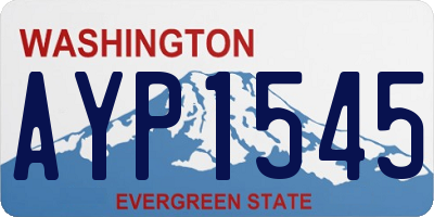 WA license plate AYP1545
