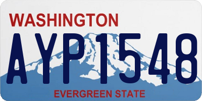 WA license plate AYP1548
