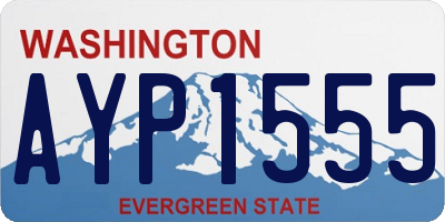 WA license plate AYP1555