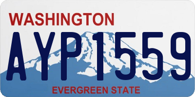 WA license plate AYP1559