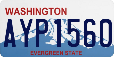 WA license plate AYP1560