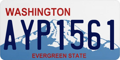 WA license plate AYP1561