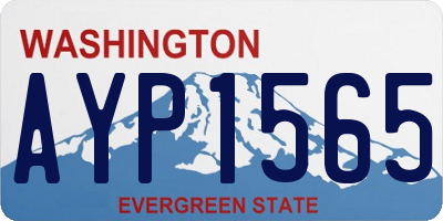 WA license plate AYP1565