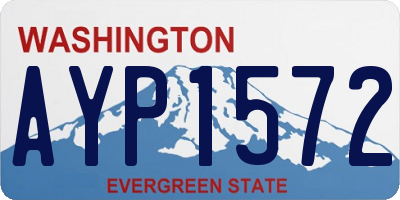 WA license plate AYP1572