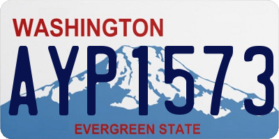 WA license plate AYP1573