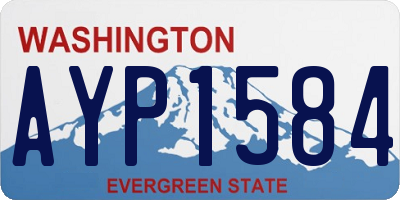 WA license plate AYP1584