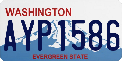 WA license plate AYP1586