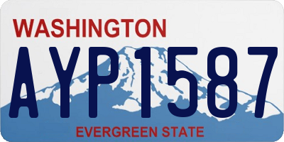 WA license plate AYP1587