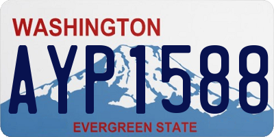 WA license plate AYP1588