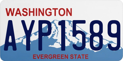 WA license plate AYP1589