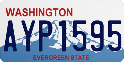 WA license plate AYP1595