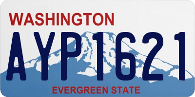 WA license plate AYP1621