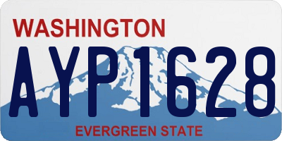 WA license plate AYP1628