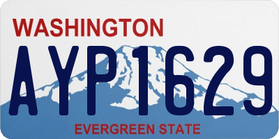 WA license plate AYP1629