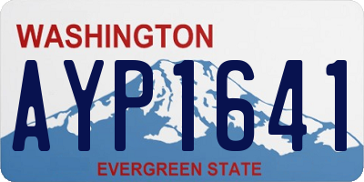 WA license plate AYP1641