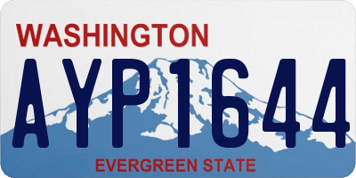 WA license plate AYP1644