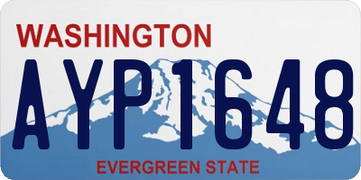 WA license plate AYP1648