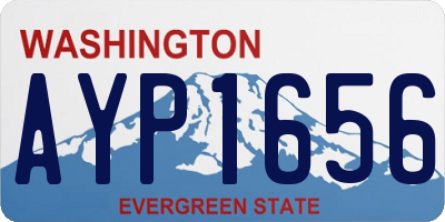 WA license plate AYP1656