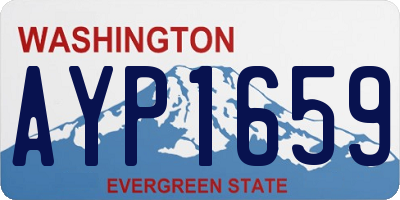 WA license plate AYP1659