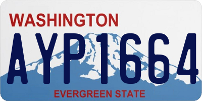 WA license plate AYP1664