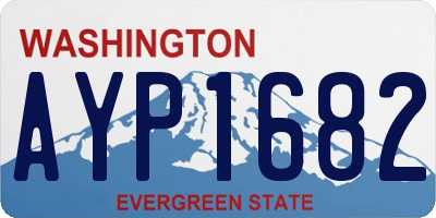 WA license plate AYP1682