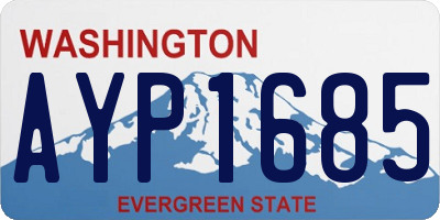 WA license plate AYP1685