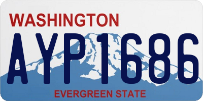 WA license plate AYP1686