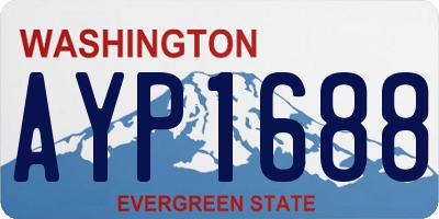WA license plate AYP1688