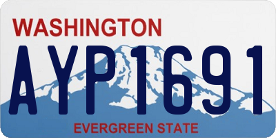 WA license plate AYP1691