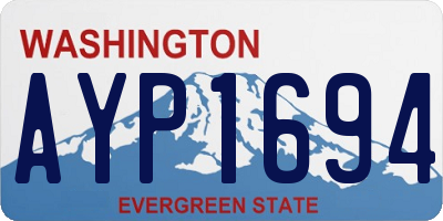 WA license plate AYP1694
