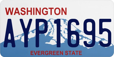WA license plate AYP1695