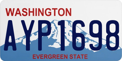 WA license plate AYP1698