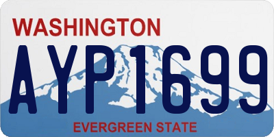 WA license plate AYP1699