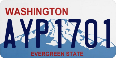 WA license plate AYP1701