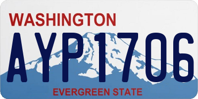 WA license plate AYP1706