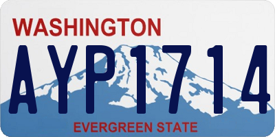 WA license plate AYP1714