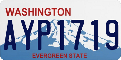 WA license plate AYP1719