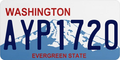 WA license plate AYP1720