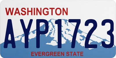 WA license plate AYP1723