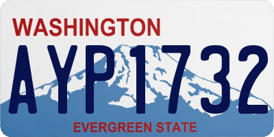 WA license plate AYP1732