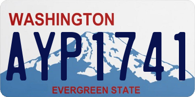 WA license plate AYP1741