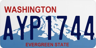 WA license plate AYP1744