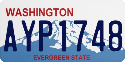 WA license plate AYP1748